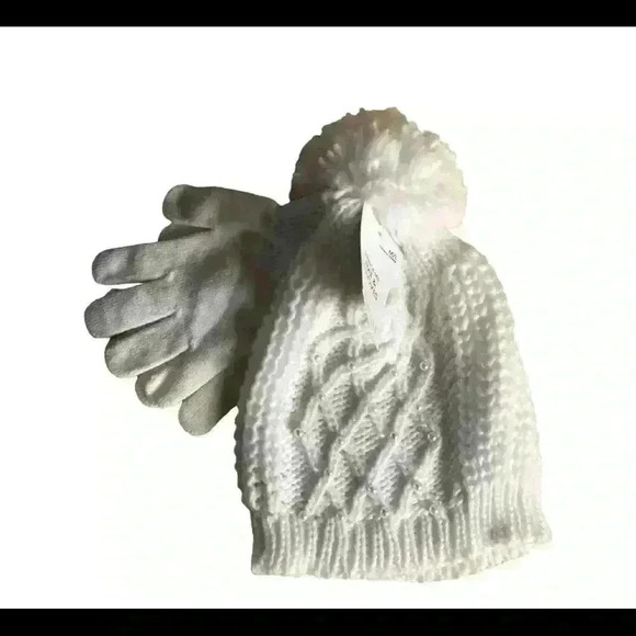 Capelli New York Pearl Beanie with Mittens girls - Picture 1 of 3